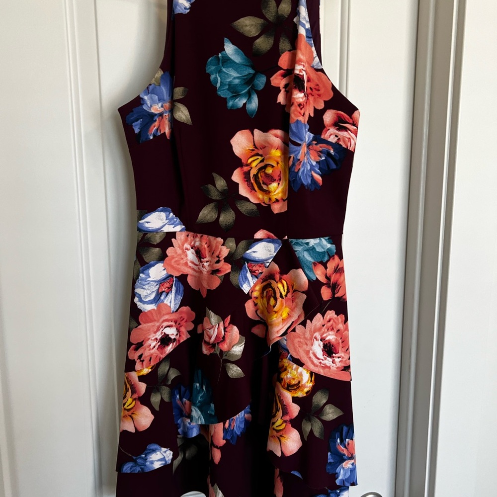 BCX Purple Floral Dress